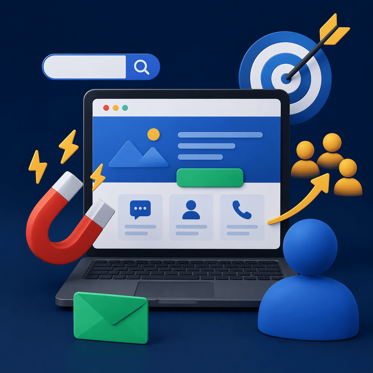 Página web para conseguir clientes rapido